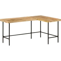 VIDAXL - Bureau 165x110x77 cm bois massif de manguier et fer