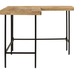 VIDAXL - Bureau 165x110x77 cm bois massif de manguier et fer