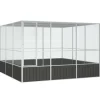 VIDAXL - Cage à oiseaux anthracite 302,5x324,5x211,5 cm acier galvanisé