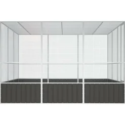 VIDAXL - Cage à oiseaux anthracite 302,5x324,5x211,5 cm acier galvanisé