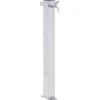 VIDAXL - Colonne à eau de jardin 60 cm acier inoxydable carré