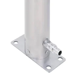 VIDAXL - Colonne à eau de jardin 60 cm acier inoxydable rond