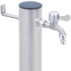 VIDAXL - Colonne à eau de jardin 40 cm acier inoxydable rond