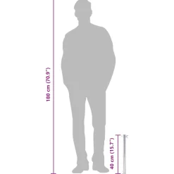 VIDAXL - Colonne à eau de jardin 40 cm acier inoxydable rond