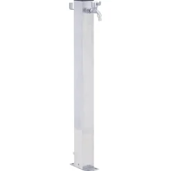 VIDAXL - Colonne à eau de jardin 100 cm acier inoxydable carré