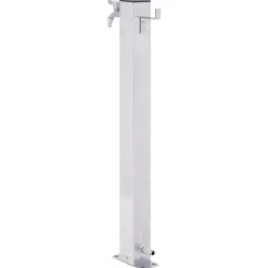 VIDAXL - Colonne à eau de jardin 100 cm acier inoxydable carré