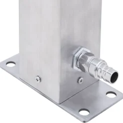 VIDAXL - Colonne à eau de jardin 100 cm acier inoxydable carré