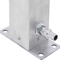 VIDAXL - Colonne à eau de jardin 80 cm acier inoxydable carré