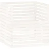 VIDAXL - Composteur blanc 100x100x102 cm bois massif de pin