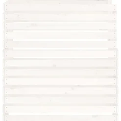 VIDAXL - Composteur blanc 100x100x102 cm bois massif de pin