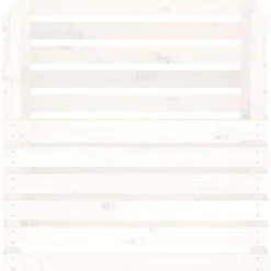 VIDAXL - Composteur blanc 80x80x78 cm bois massif de pin