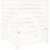 VIDAXL - Composteur blanc 82,5x82,5x99,5 cm bois massif de pin