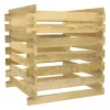 VIDAXL - Composteur de jardin à lattes 90x90x90 cm bois de pin imprégné