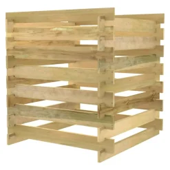 VIDAXL - Composteur de jardin à lattes 90x90x90 cm bois de pin imprégné