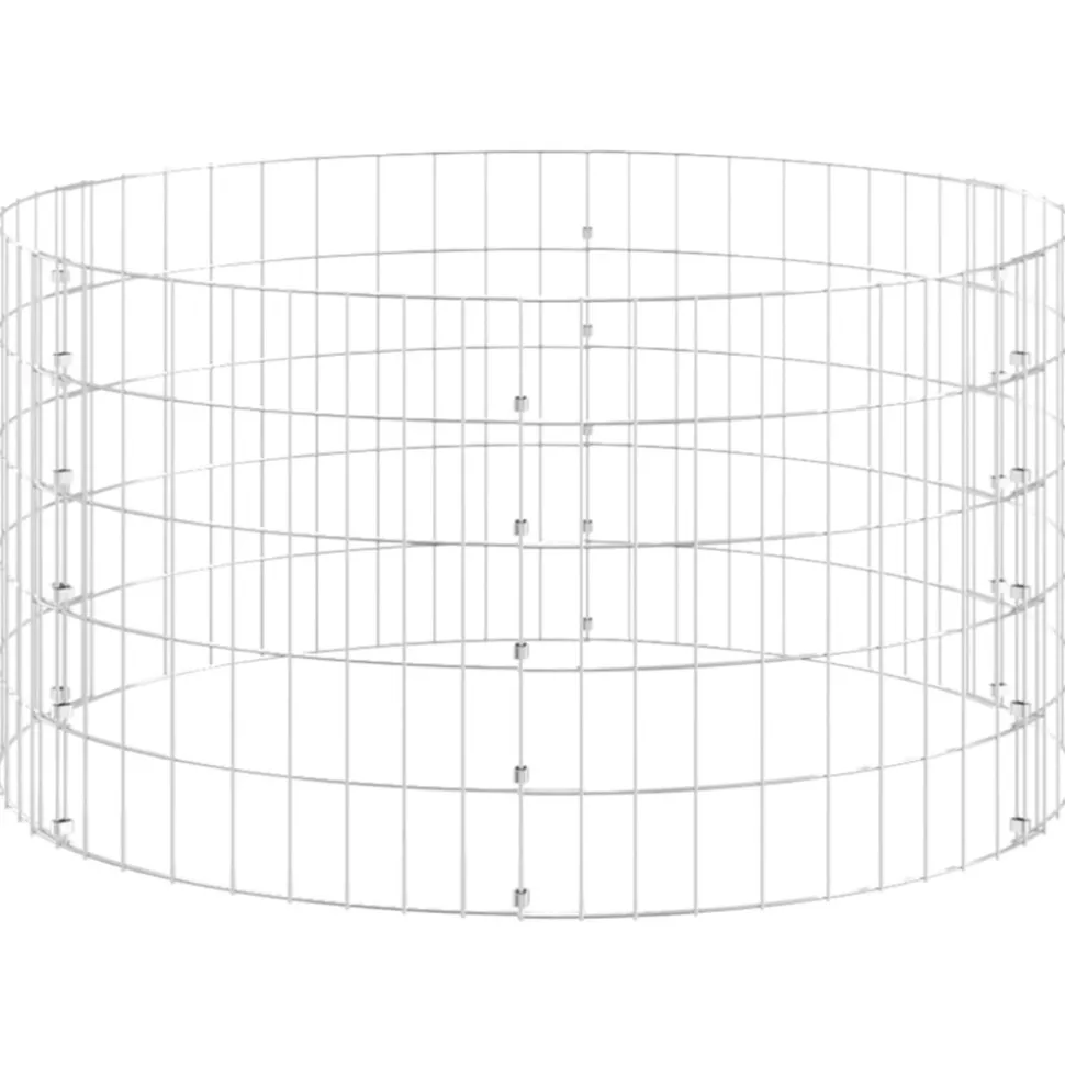VIDAXL - Composteur de jardin ø100x50 cm acier galvanisé