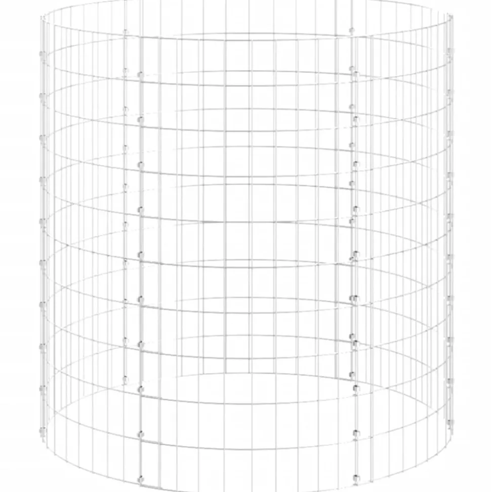VIDAXL - Composteur de jardin ø100x100 cm acier galvanisé