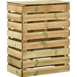 VIDAXL - Composteur de jardin à lattes 4 pcs 80x50x100 cm pin imprégné
