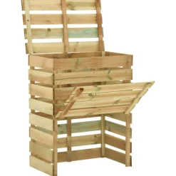 VIDAXL - Composteur de jardin à lattes 2 pcs 80x50x100 cm pin imprégné