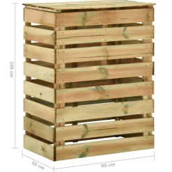 VIDAXL - Composteur de jardin à lattes 2 pcs 80x50x100 cm pin imprégné