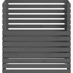 VIDAXL - Composteur gris 100x100x102 cm bois massif de pin