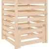 VIDAXL - Composteur 63,5x63,5x77,5 cm bois massif de pin