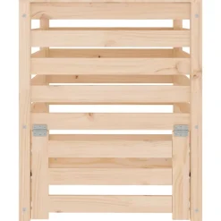 VIDAXL - Composteur 63,5x63,5x77,5 cm bois massif de pin