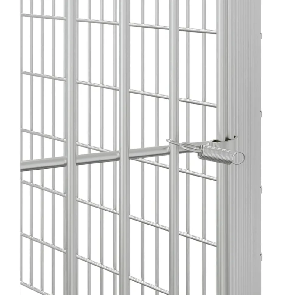 VIDAXL - Enclos pour animaux en liberté 6 panneaux 54x60cm fer galvanisé