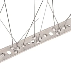 VIDAXL - Ensemble de 20 pointes à 5 rangées contre oiseaux inox 10 m