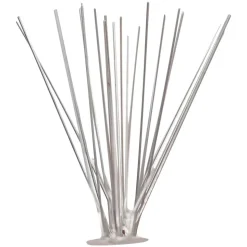 VIDAXL - Ensemble de 20 pointes à 5 rangées contre oiseaux inox 10 m