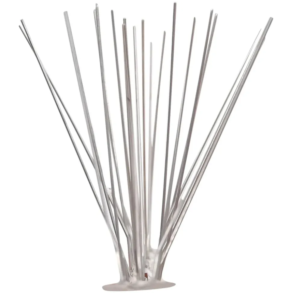 VIDAXL - Ensemble de 20 pointes à 5 rangées contre oiseaux inox 10 m