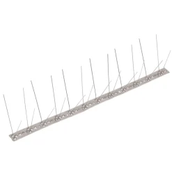 VIDAXL - Ensemble de 20 pointes à 4 rangées contre oiseaux inox 10 m