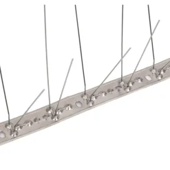 VIDAXL - Ensemble de 20 pointes à 4 rangées contre oiseaux inox 10 m