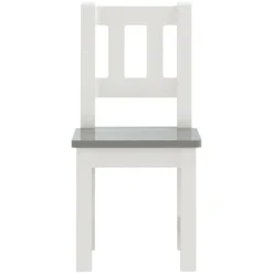 VIDAXL - Ensemble de table et chaises enfants 3 pcs blanc et gris mdf