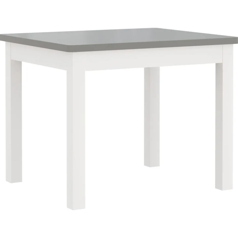 VIDAXL - Ensemble de table et chaises enfants 3 pcs blanc et gris mdf