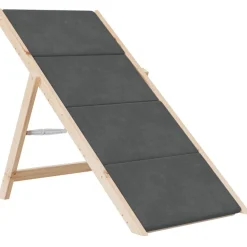 VIDAXL - Escalier pour chiens gris 105x47 cm bois de sapin solide