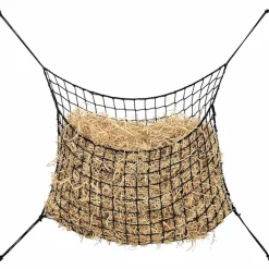 VIDAXL - Filets à foin 2 pcs rectangulaire noir 90x60 cm pp
