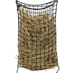 VIDAXL - Filets à foin 2 pcs rond noir 75x50 cm pp