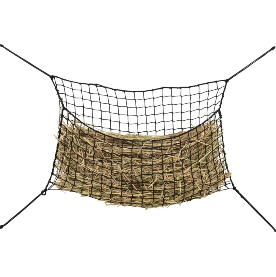 VIDAXL - Filets à foin 2 pcs rectangulaire noir 150x90 cm pp