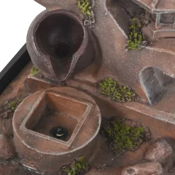 VIDAXL - Fontaine d'intérieur avec lampe led polyrésine