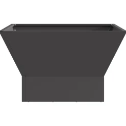 VIDAXL - Foyer carré noir 60x60x35 cm en acier