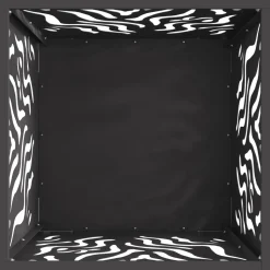 VIDAXL - Foyer carré noir 40x40x40 cm acier