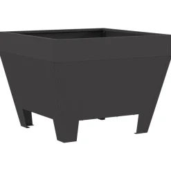 VIDAXL - Foyer carré noir 50x50x30 cm en acier