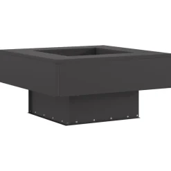 VIDAXL - Foyer carré noir 60x60x30 cm en acier