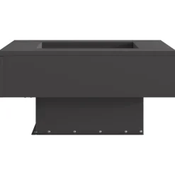 VIDAXL - Foyer carré noir 60x60x30 cm en acier