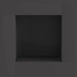 VIDAXL - Foyer carré noir 60x60x30 cm en acier