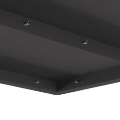 VIDAXL - Foyer carré noir 60x60x30 cm en acier