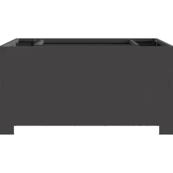 VIDAXL - Foyer carré noir 80x80x40 cm acier