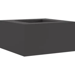 VIDAXL - Foyer carré noir 80x80x40 cm acier