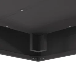 VIDAXL - Foyer carré noir 80x80x40 cm acier