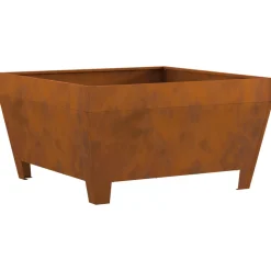 VIDAXL - Foyer carré 80x80x43 cm en acier anti-météo